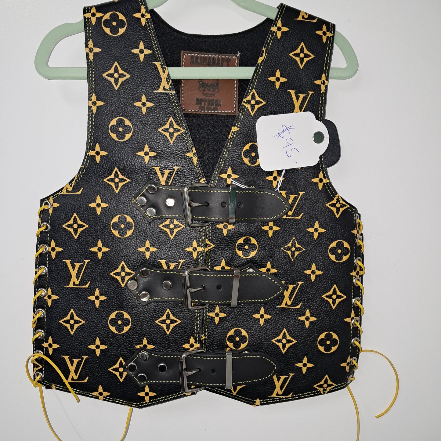 Kids Vest - Gold LV print (Made to order)