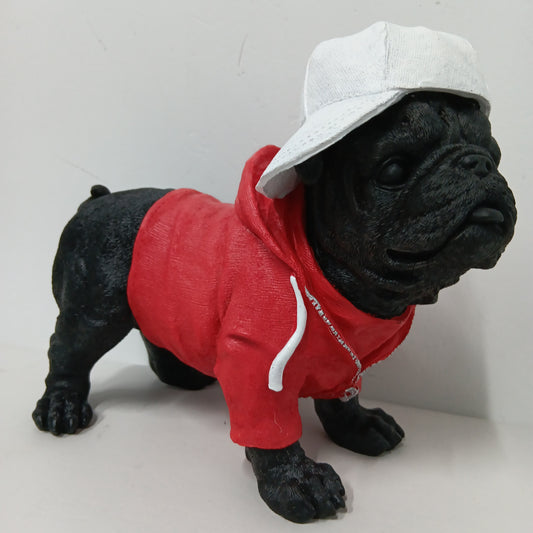 Bulldog - Red Jacket Standing