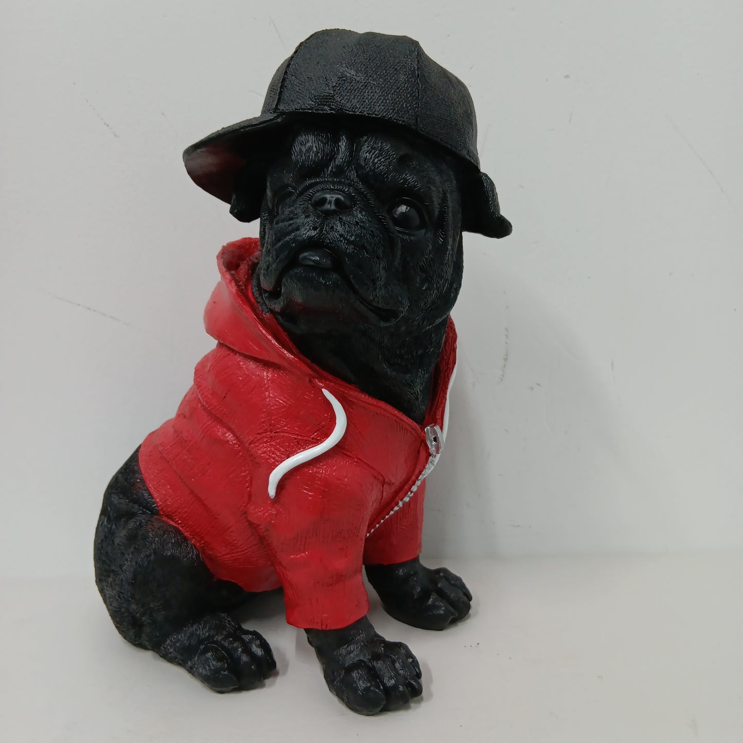 Bulldog - Red Jacket Sitting