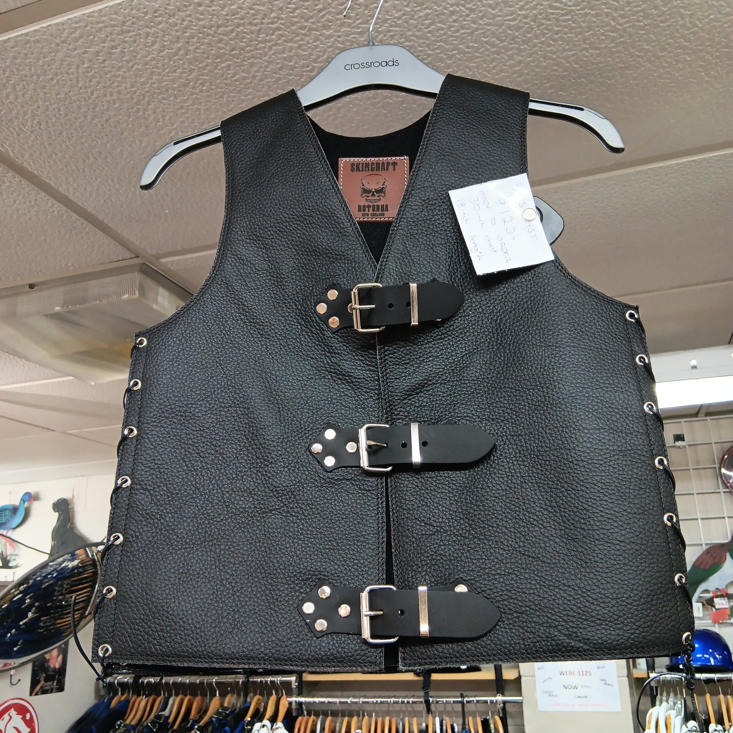 Kiddies leather vest