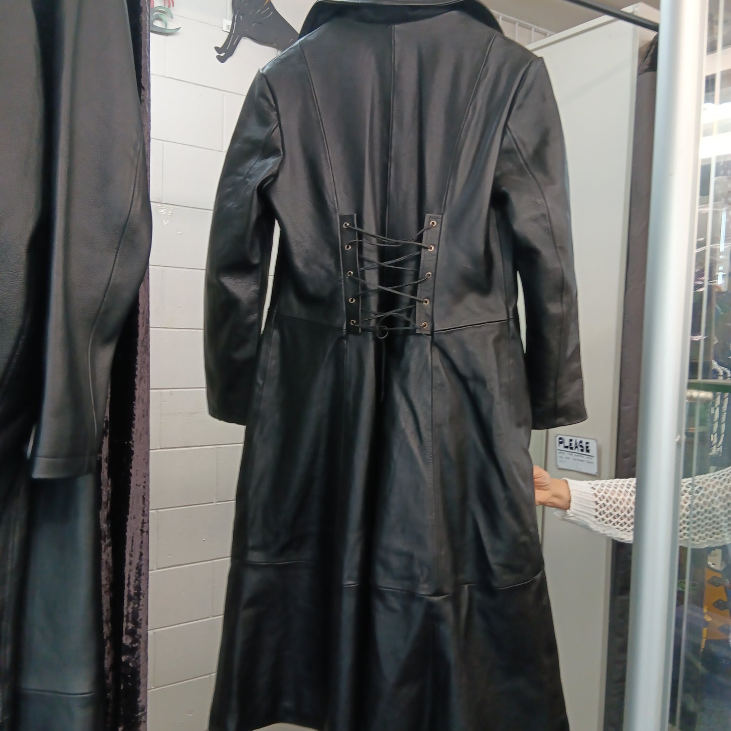 Leather trench coat - Womans