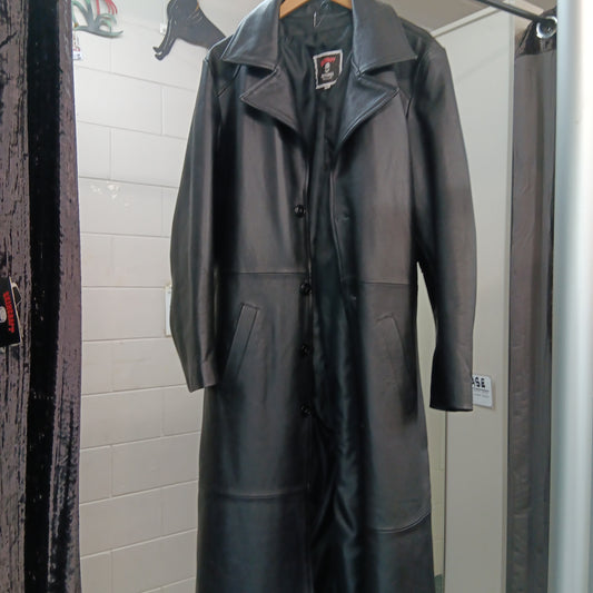 Leather trench coat - Mens