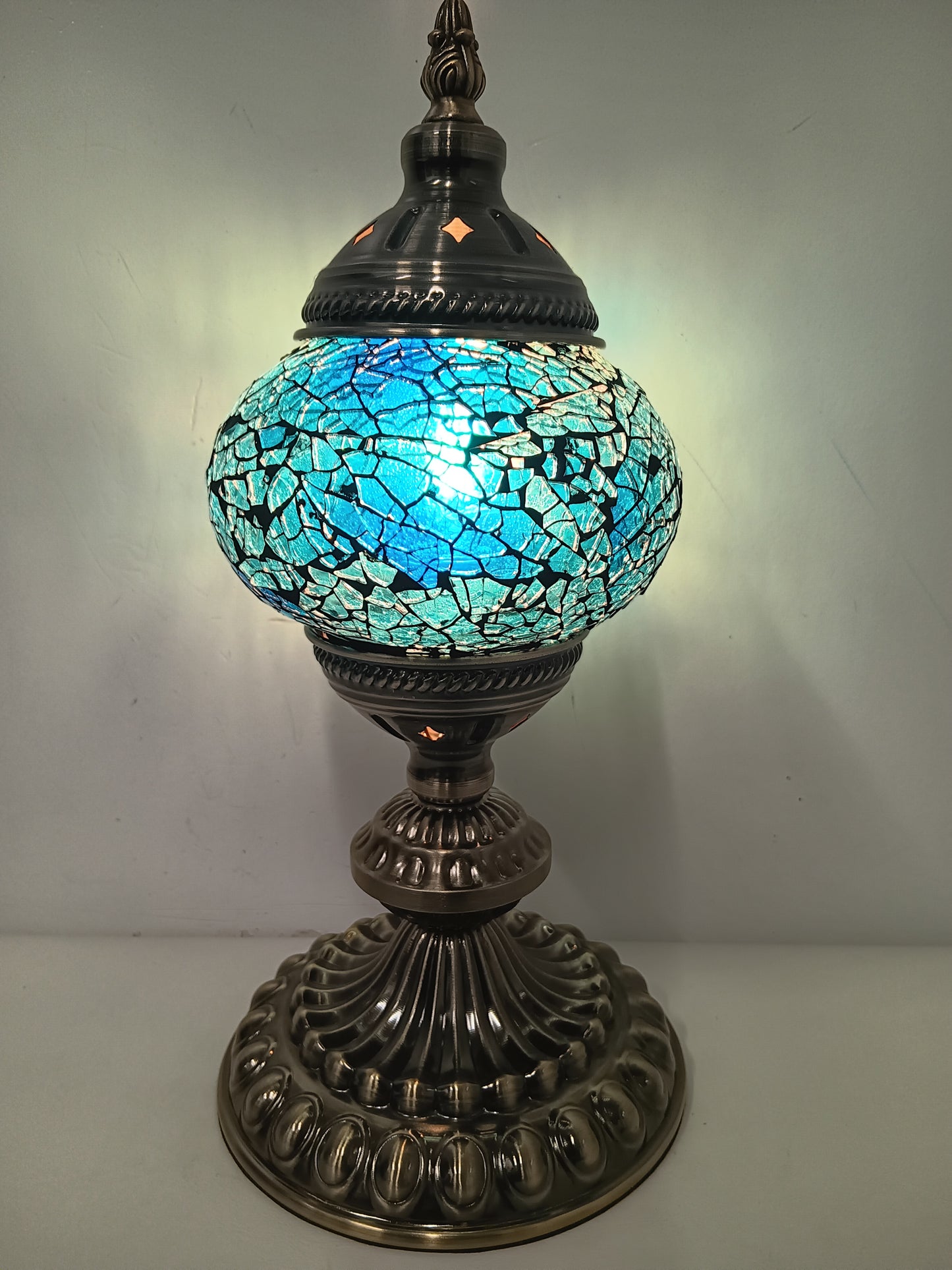 Turkish Mosaic Lamp - Lite Blue