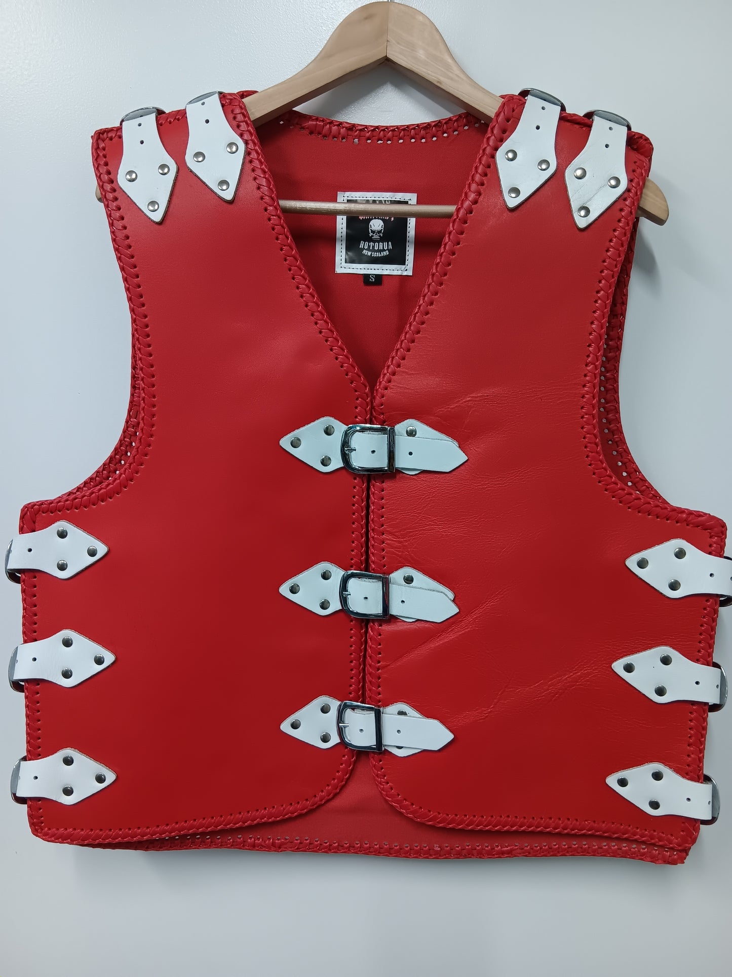 Vest - Red w/White Straps