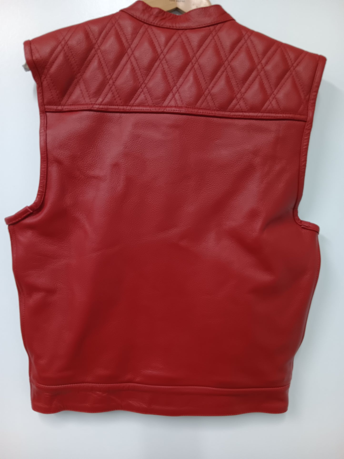 Vest - Red Bike Soft Leather