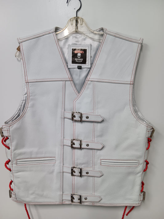 Vest - Biker White Soft