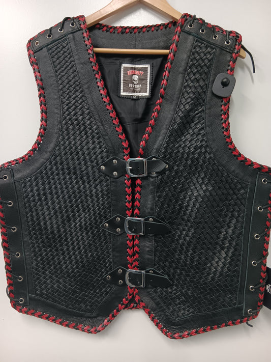 Leather Vest - Plaited