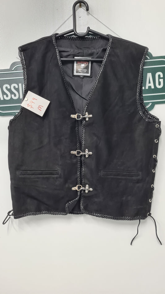 $99 Vest - Black suede