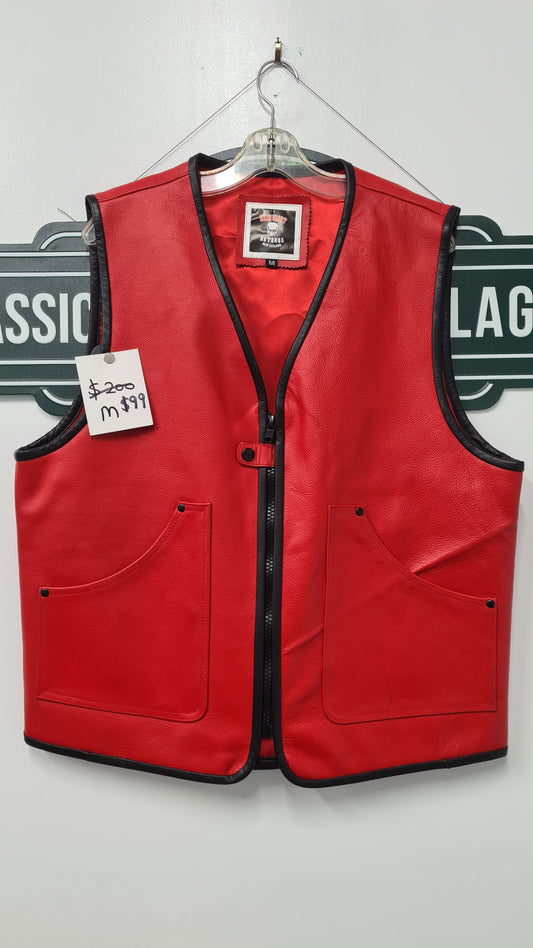 $99 Vest - Red w/black trim