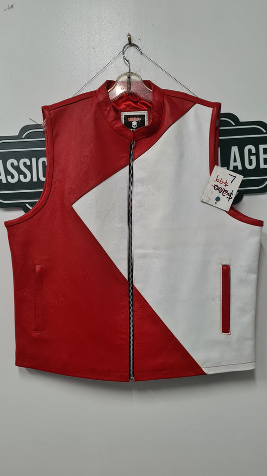 $99 Vest - Red w/white V