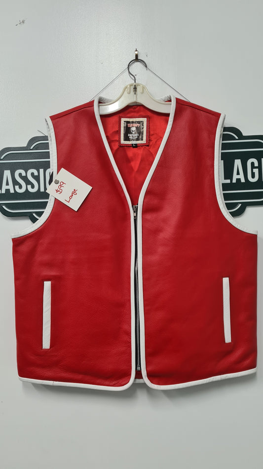 $99 Vest - Red w/white trim