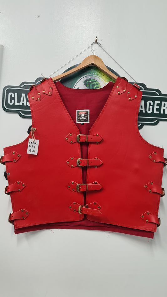 $99 Vest - Full Red Full Buckles