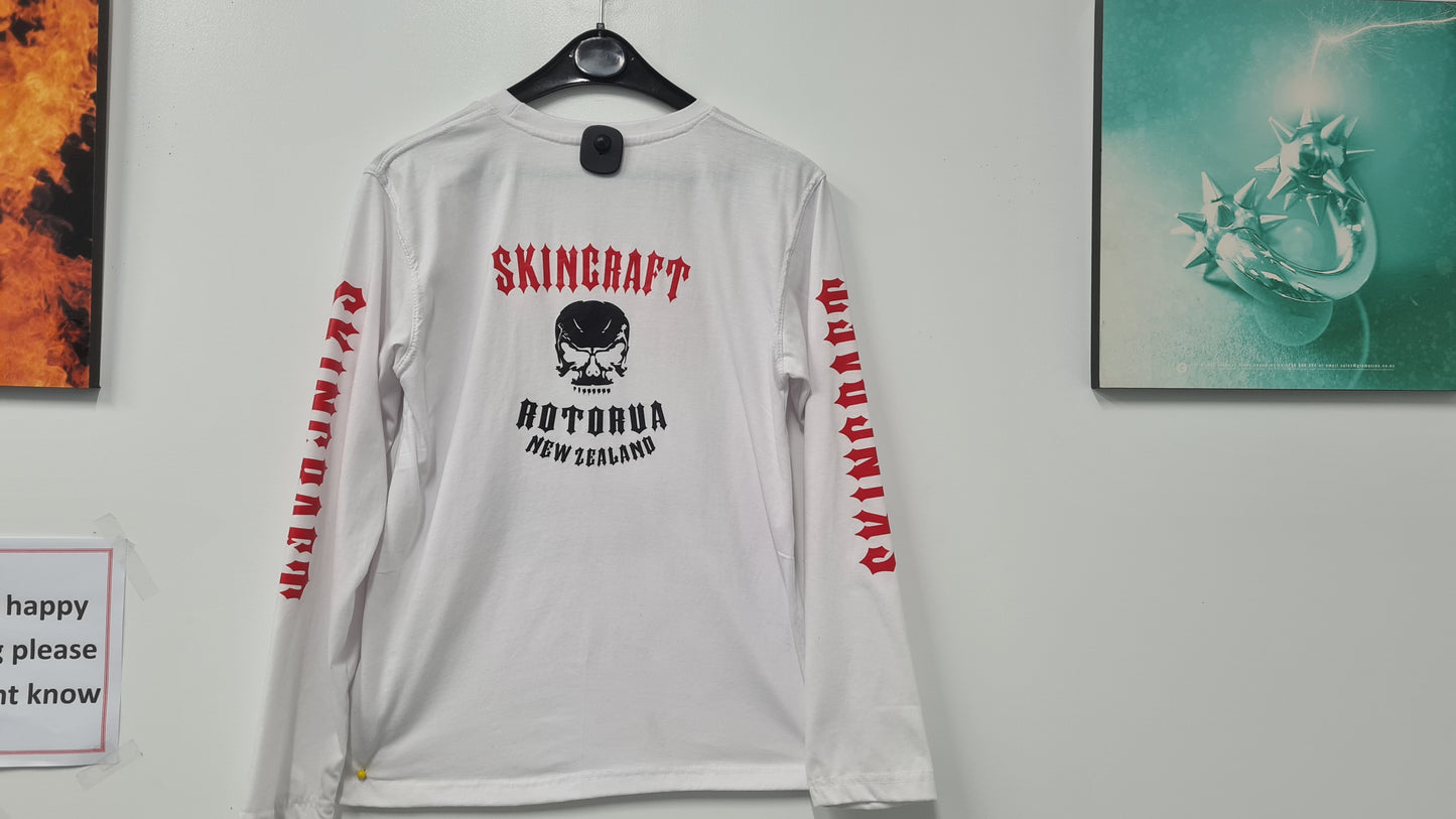 T Shirt - Skingraft White Long Sleeve