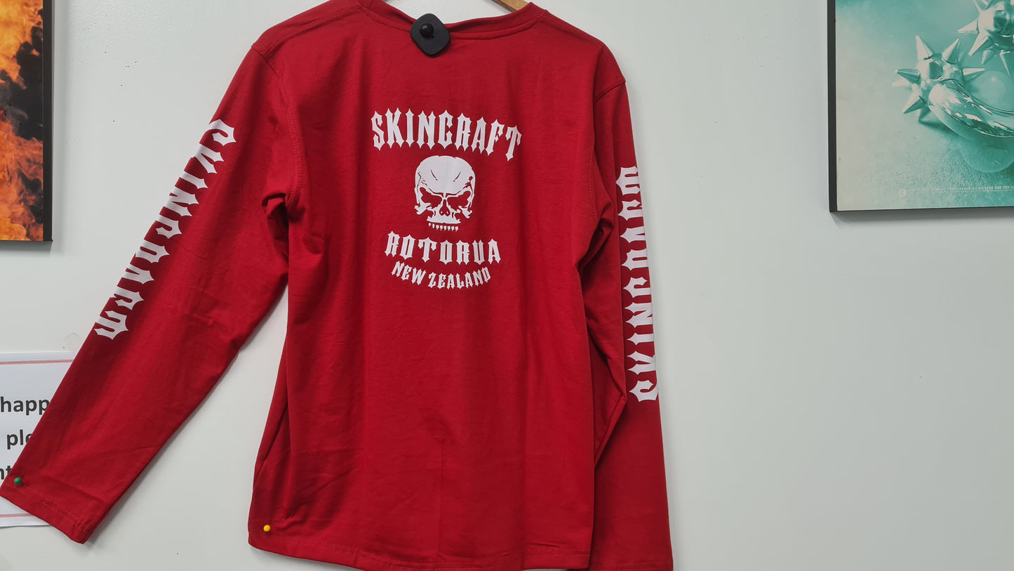 T Shirt - Skingraft Red Long Sleeve