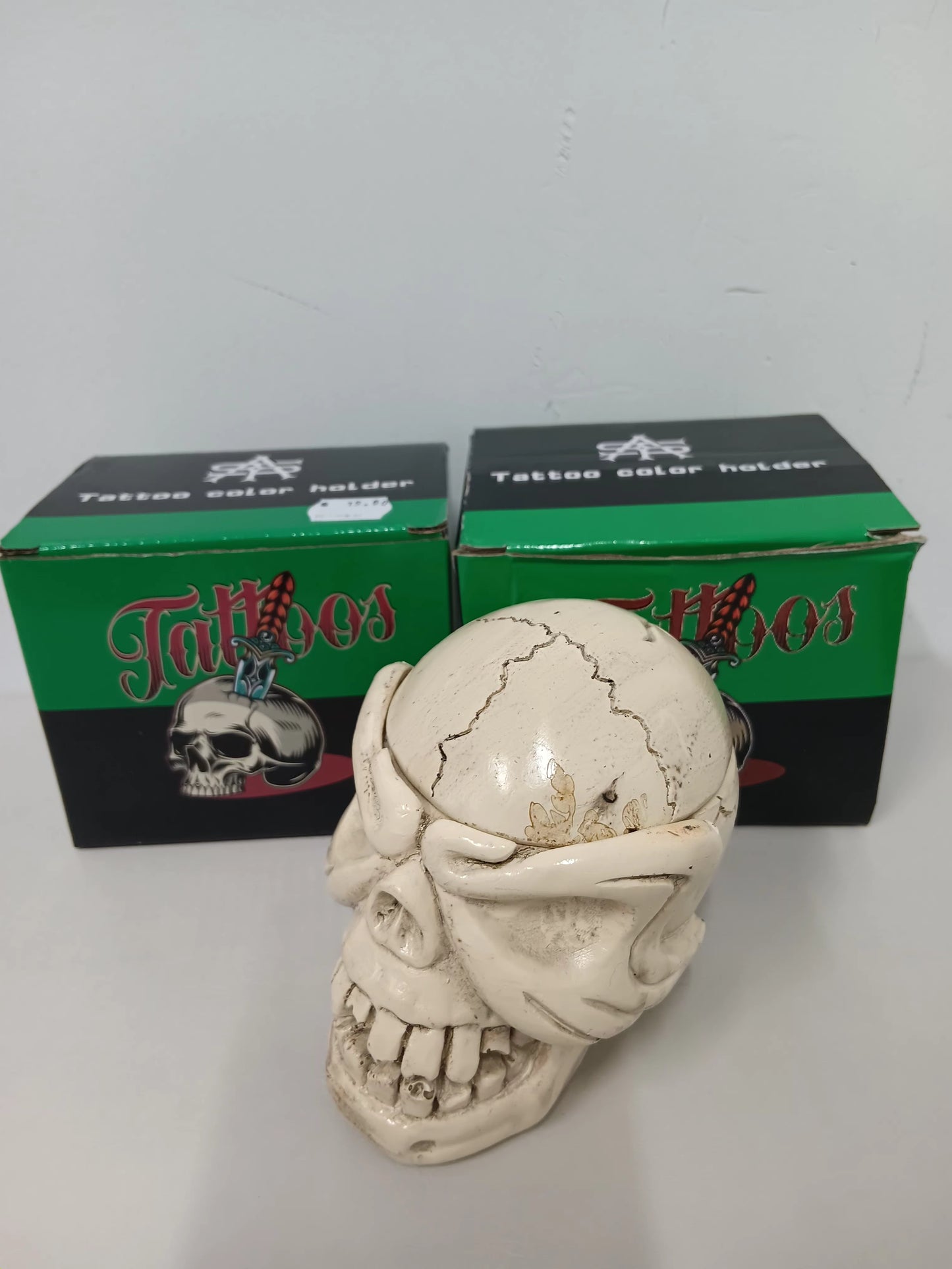 Skull Tattoo ink Cup Holder