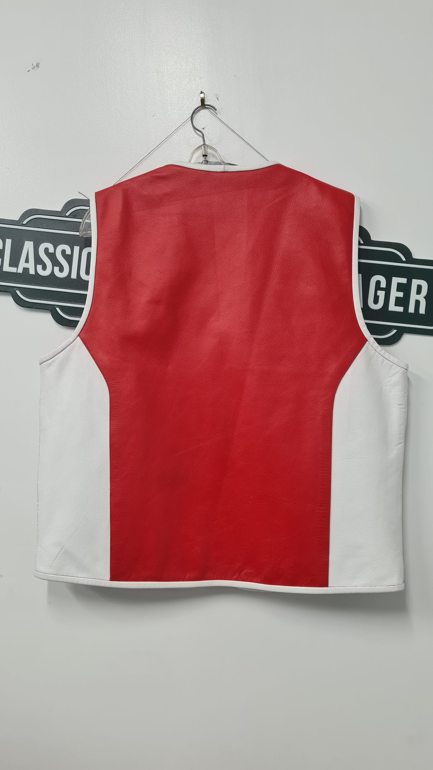 $99 Vest - red w/white sides