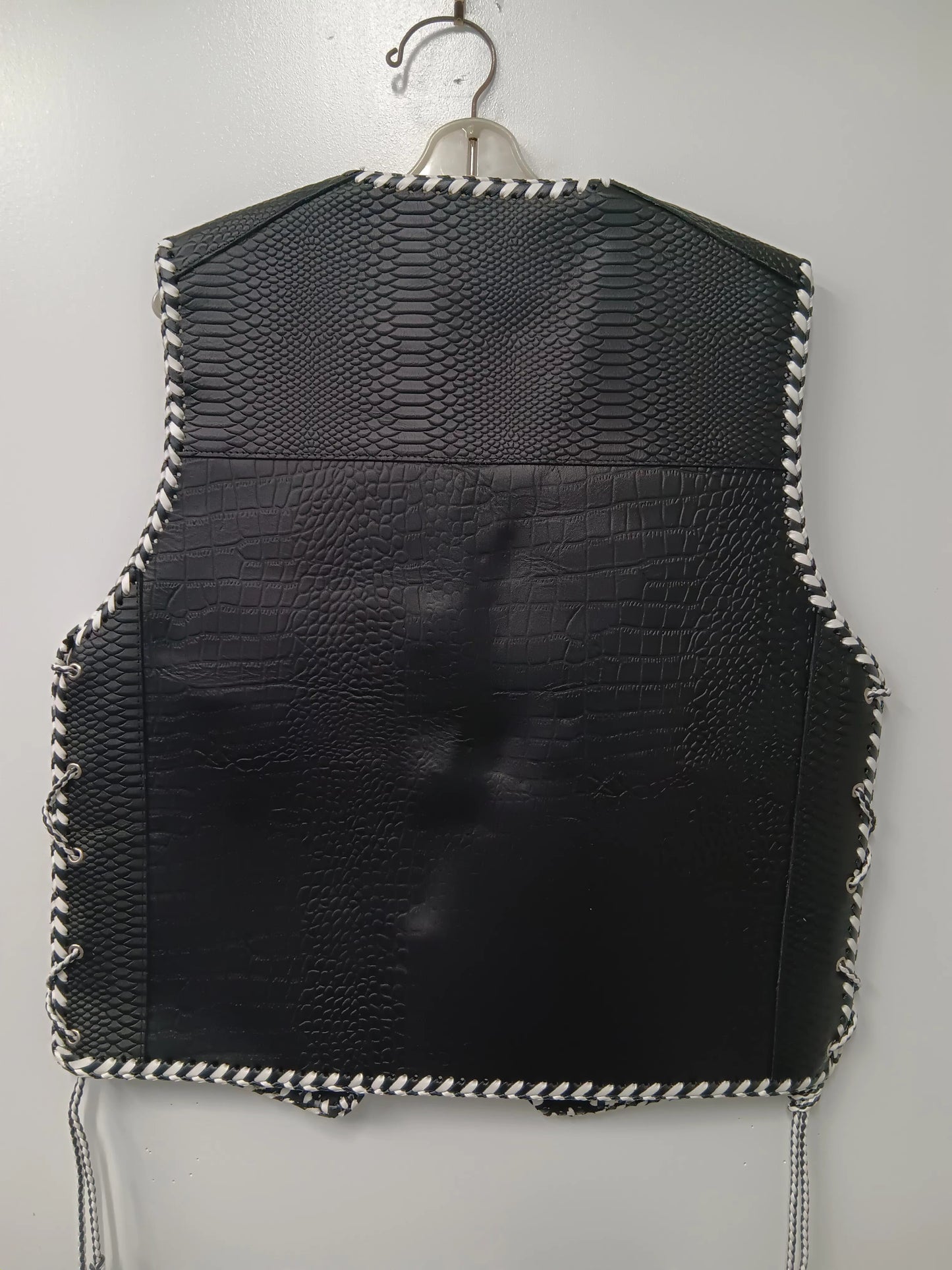 $99 Vest - Croc print leather vests