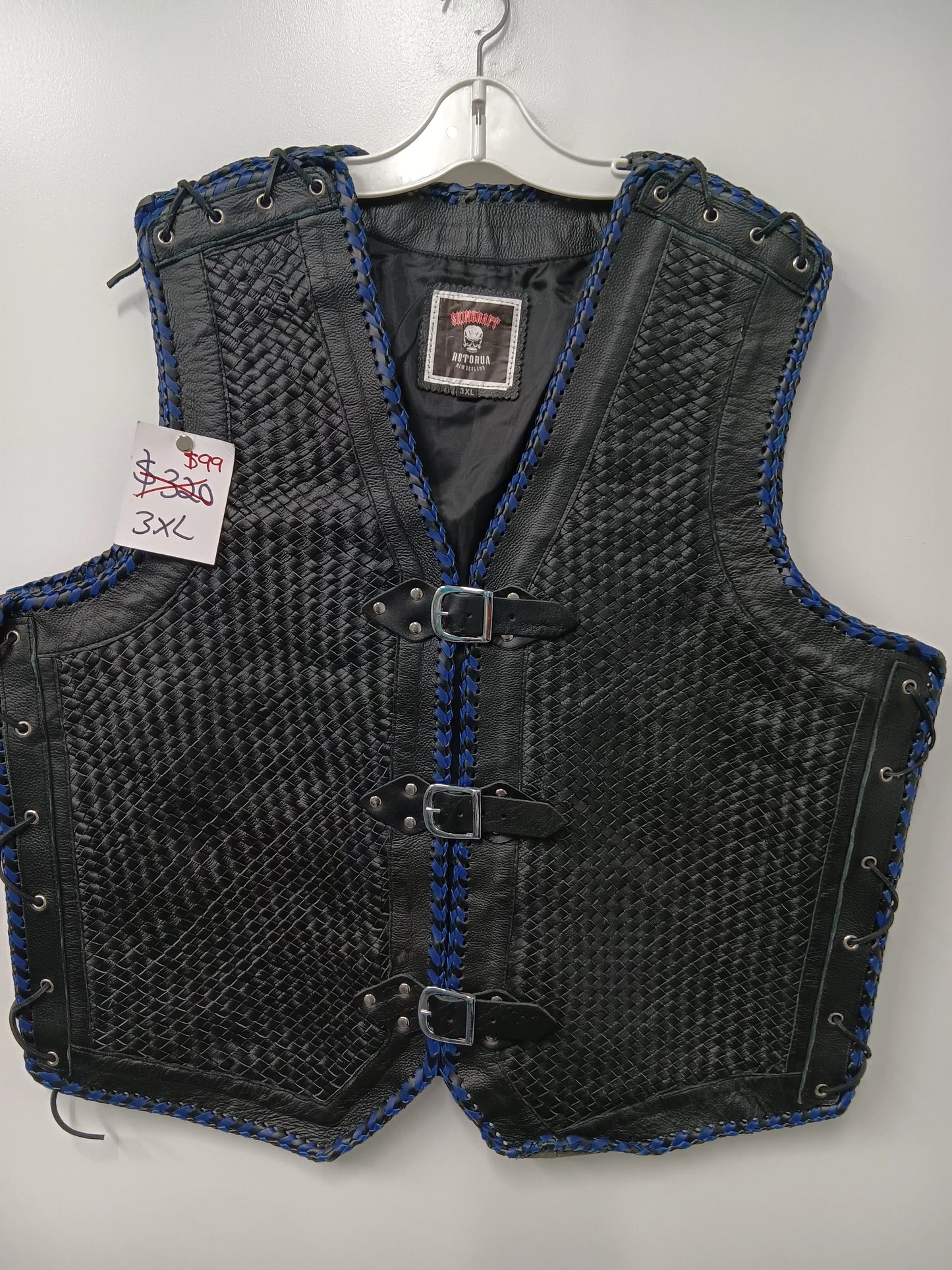 $99 Vest - Woven leather vest