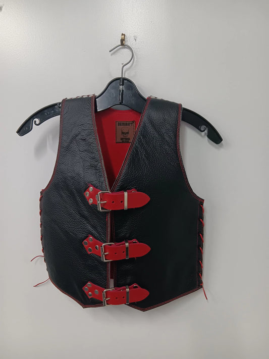 Kids Vest - Black w/Red