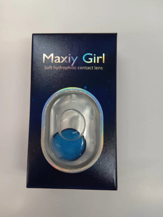 Blue mesh contact lenses