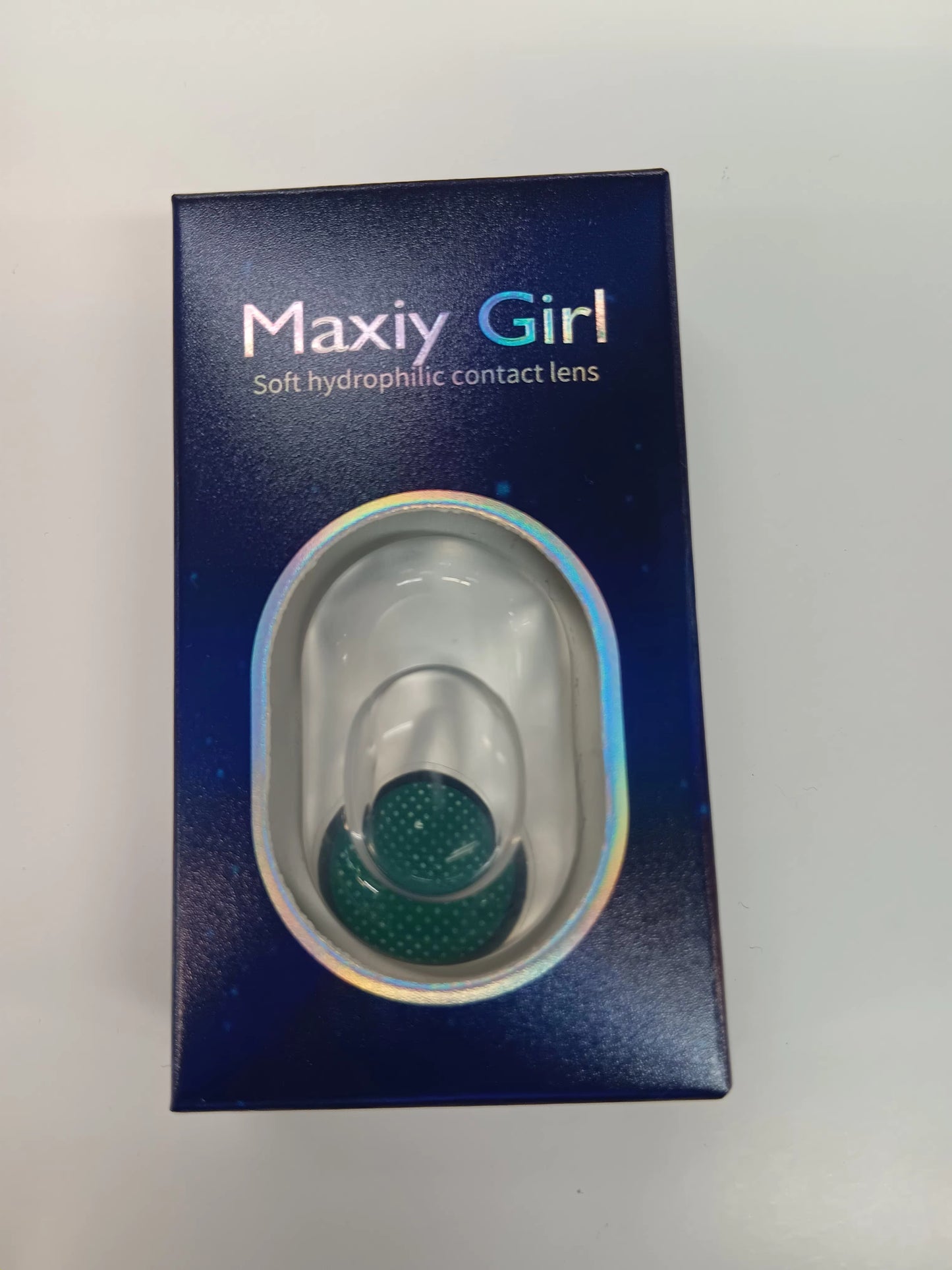 Green mesh contact lenses