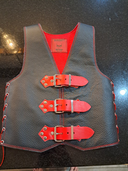 Kiddies leather vest