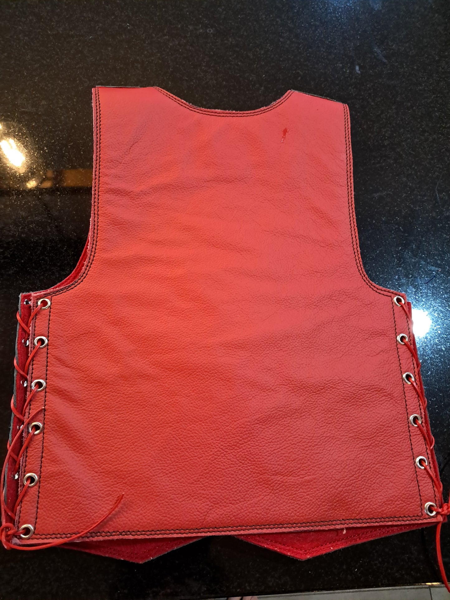 Kiddies leather vest