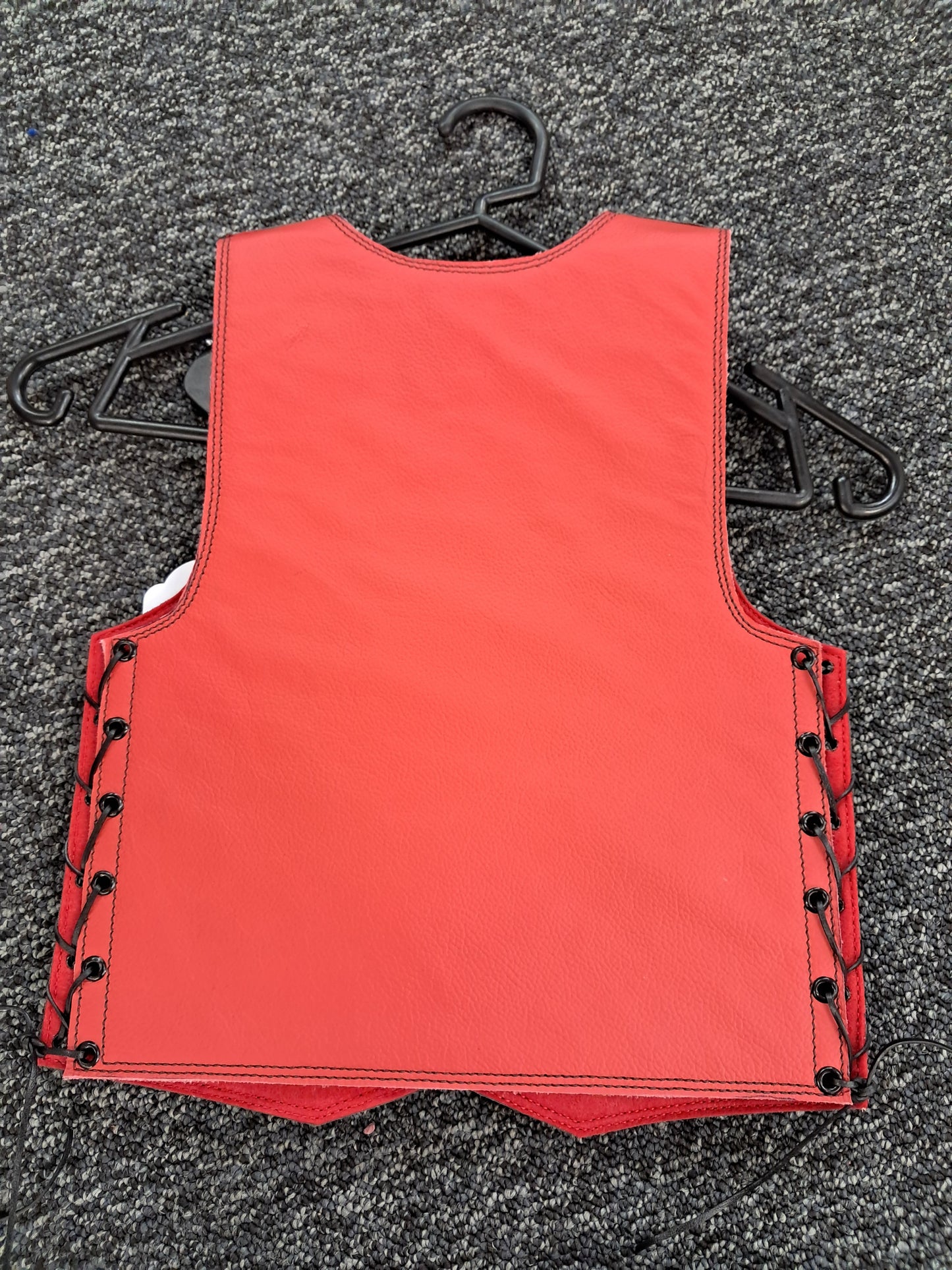 Kids Vest - Black w/Red Buckles