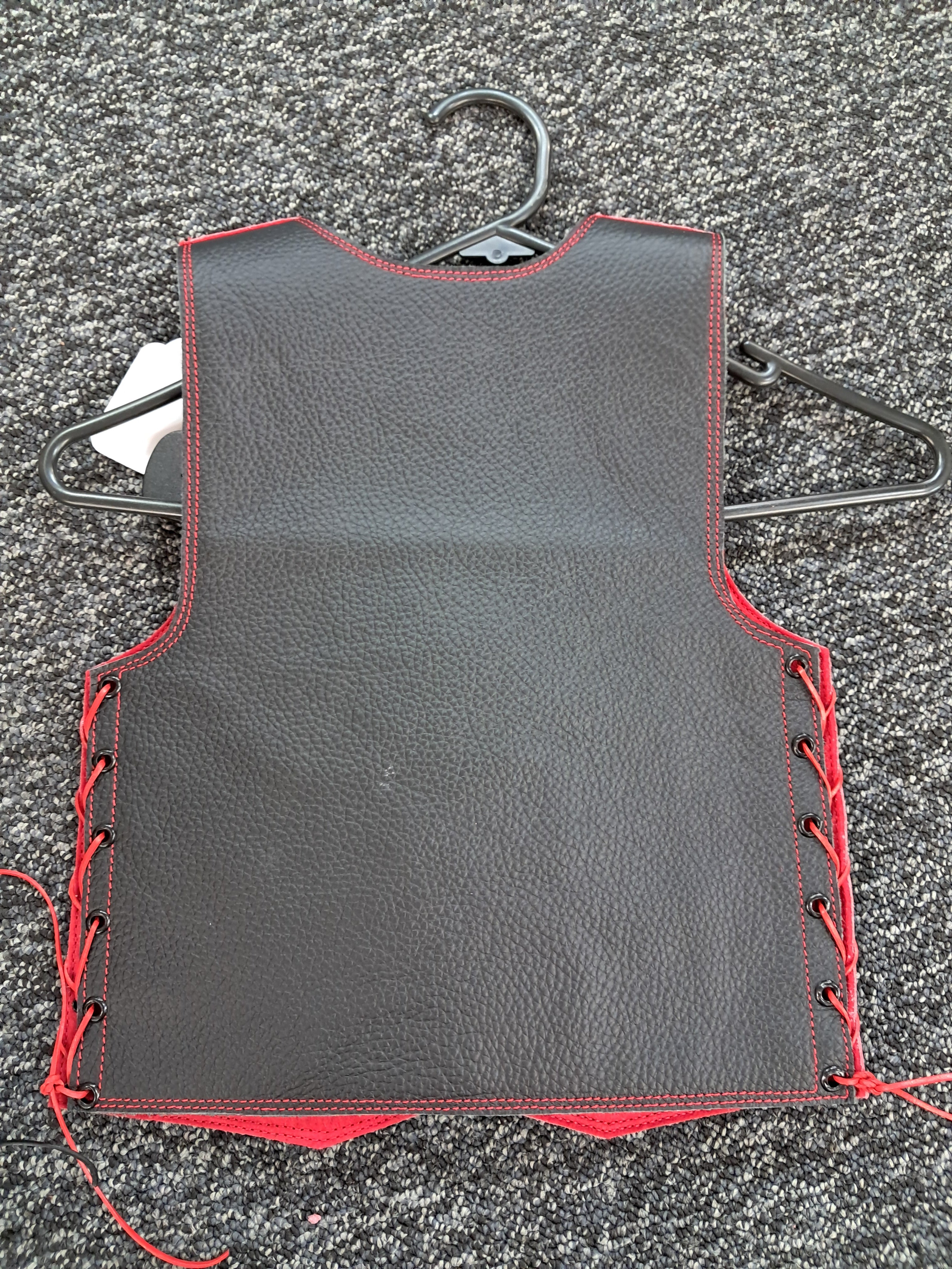 Kids Vest - Red w/Black Buckles