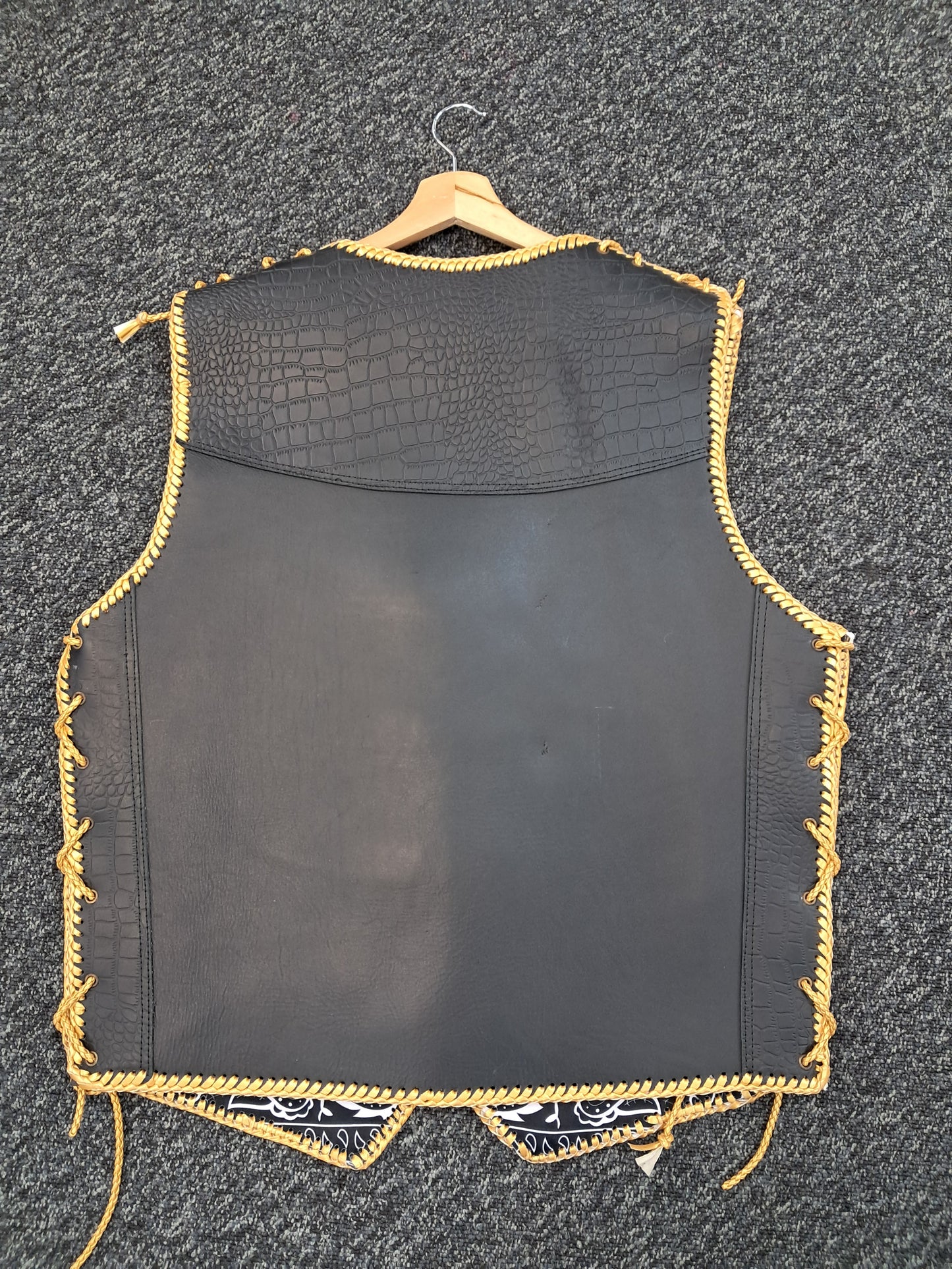 Vest - Black w/gold trim