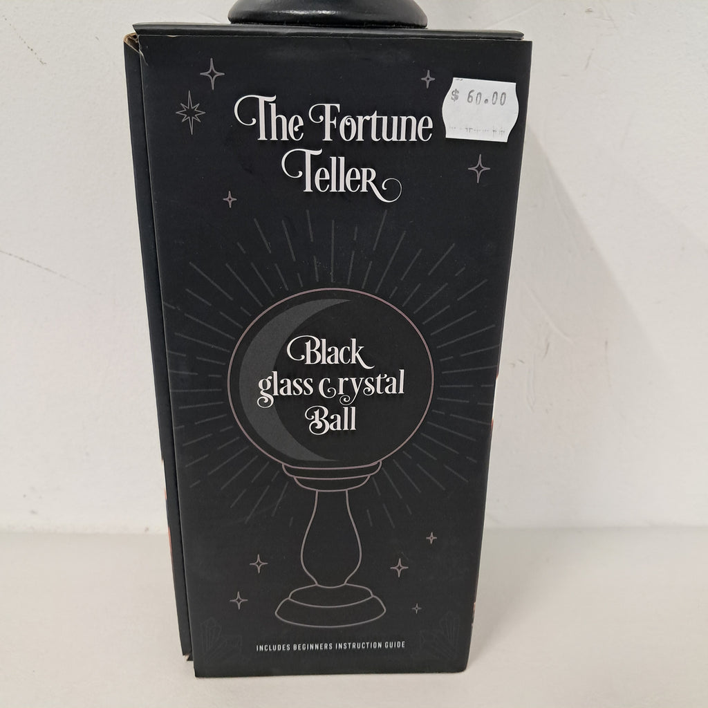 Black glass crystal ball