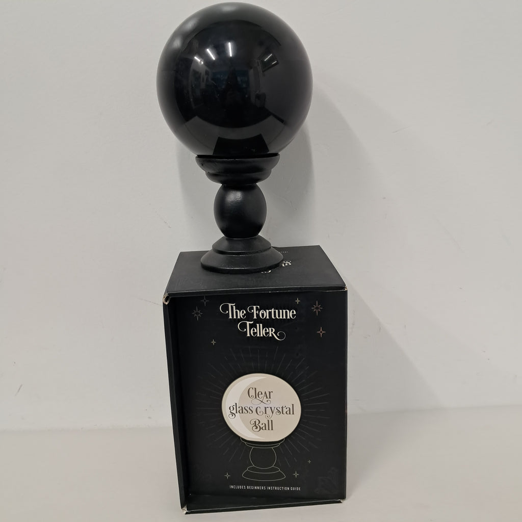 Black glass crystal ball