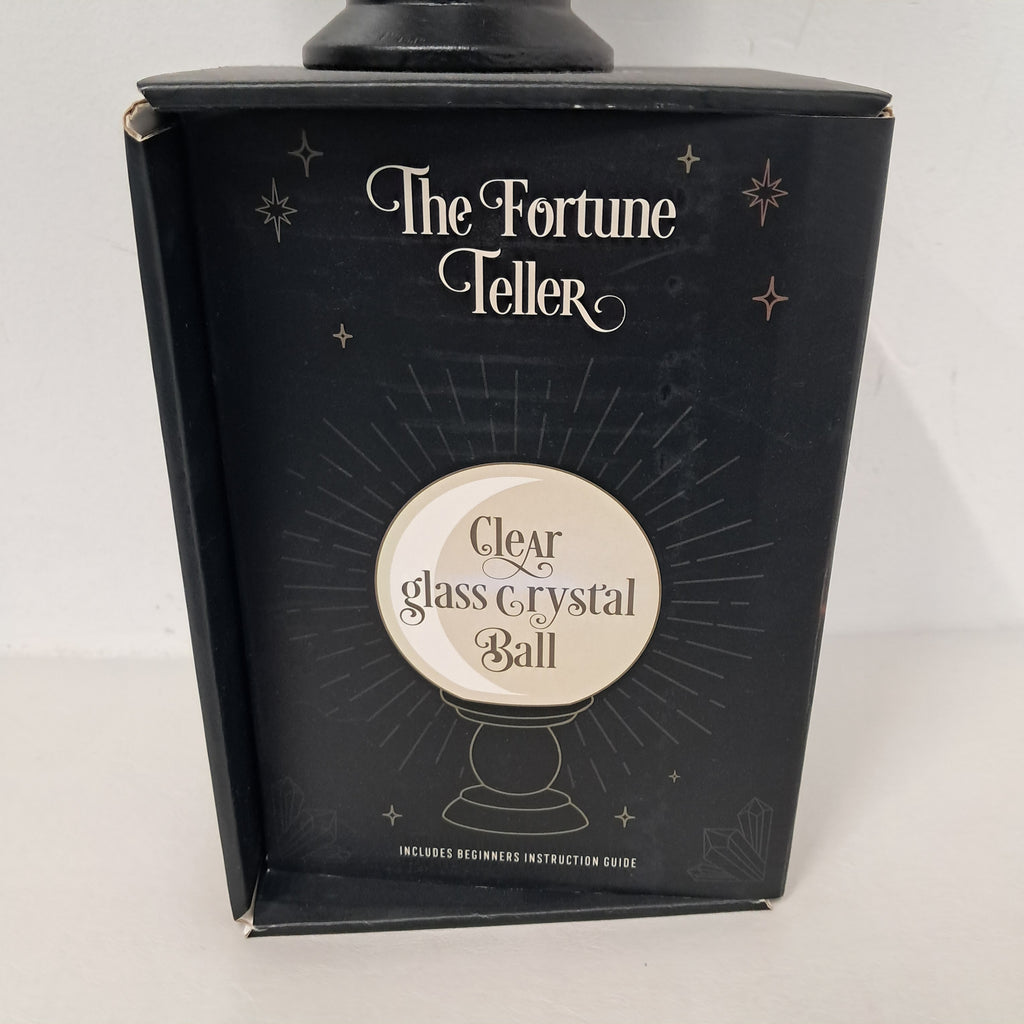 Black glass crystal ball