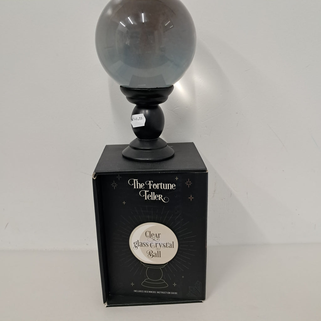 Clear glass crystal ball