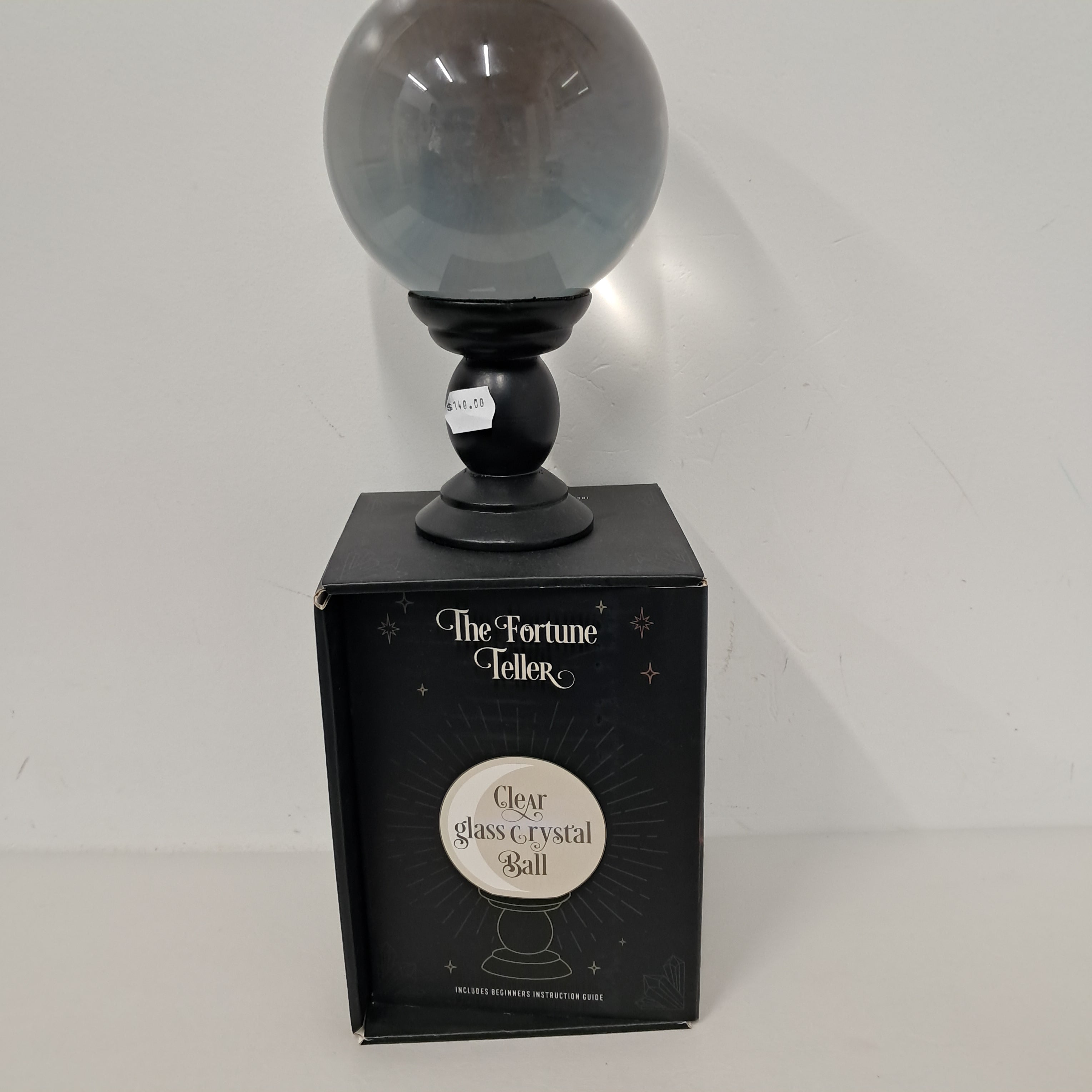 Clear glass crystal ball