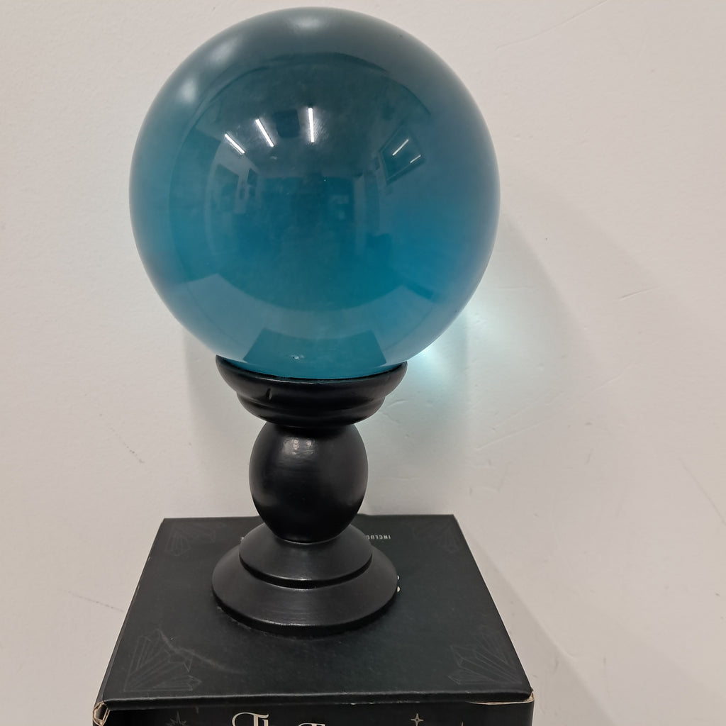 Blue crystal glass ball