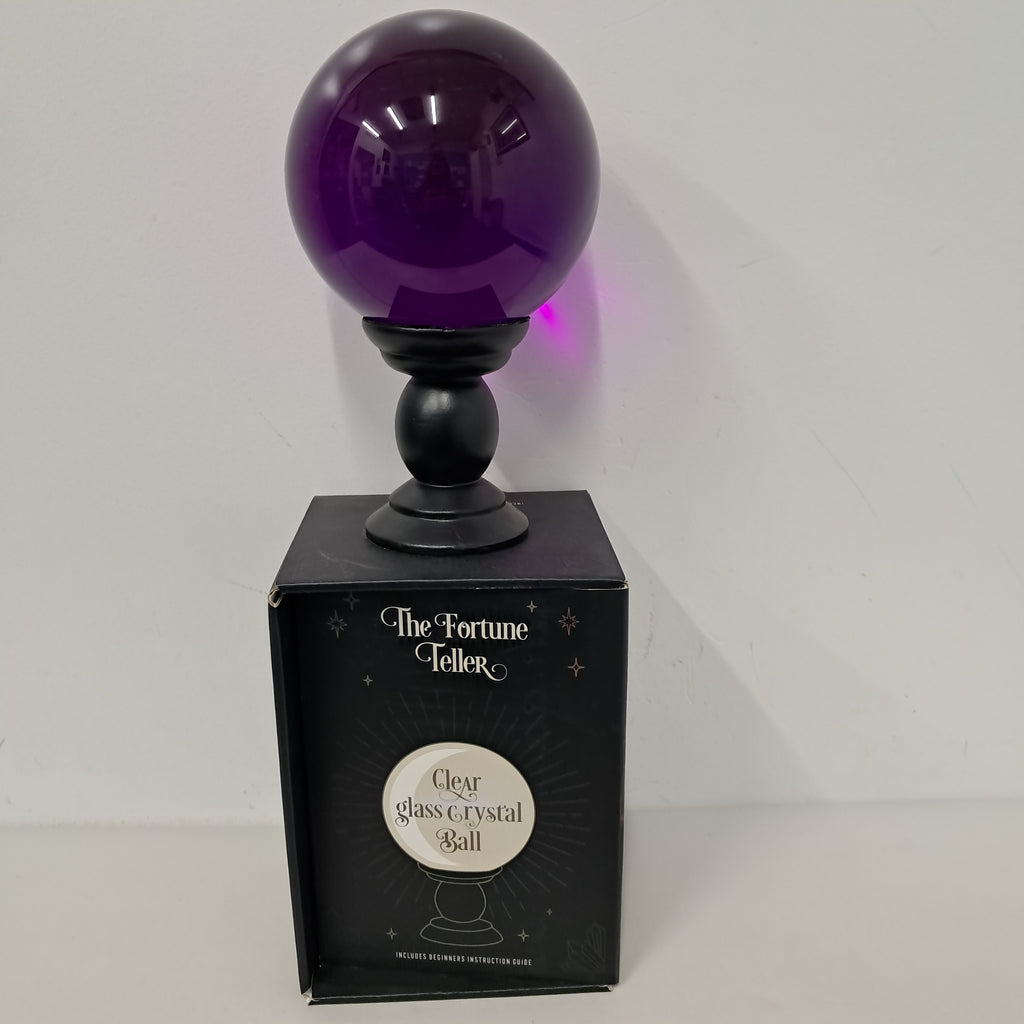 Purple glass crystal ball