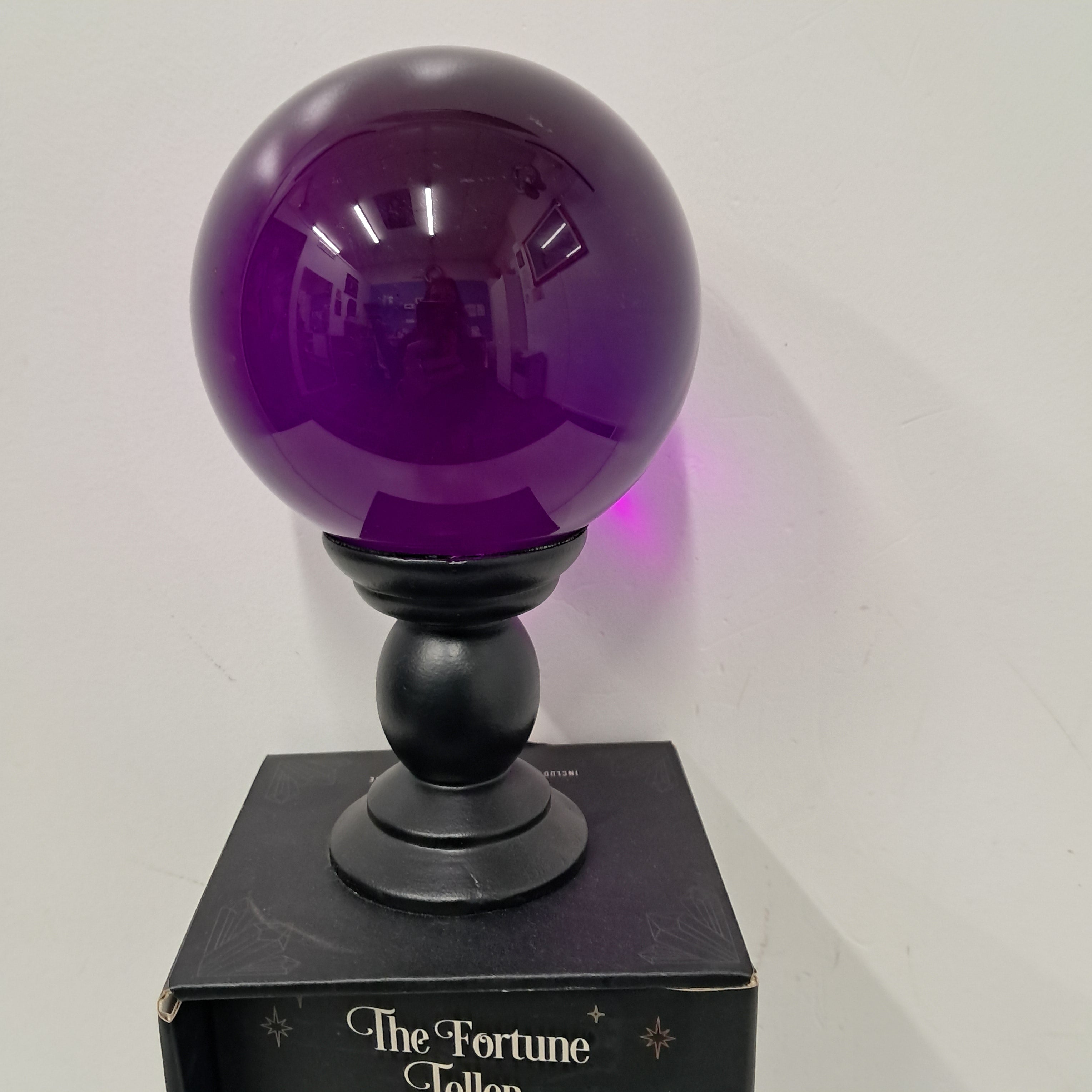 Purple glass crystal ball