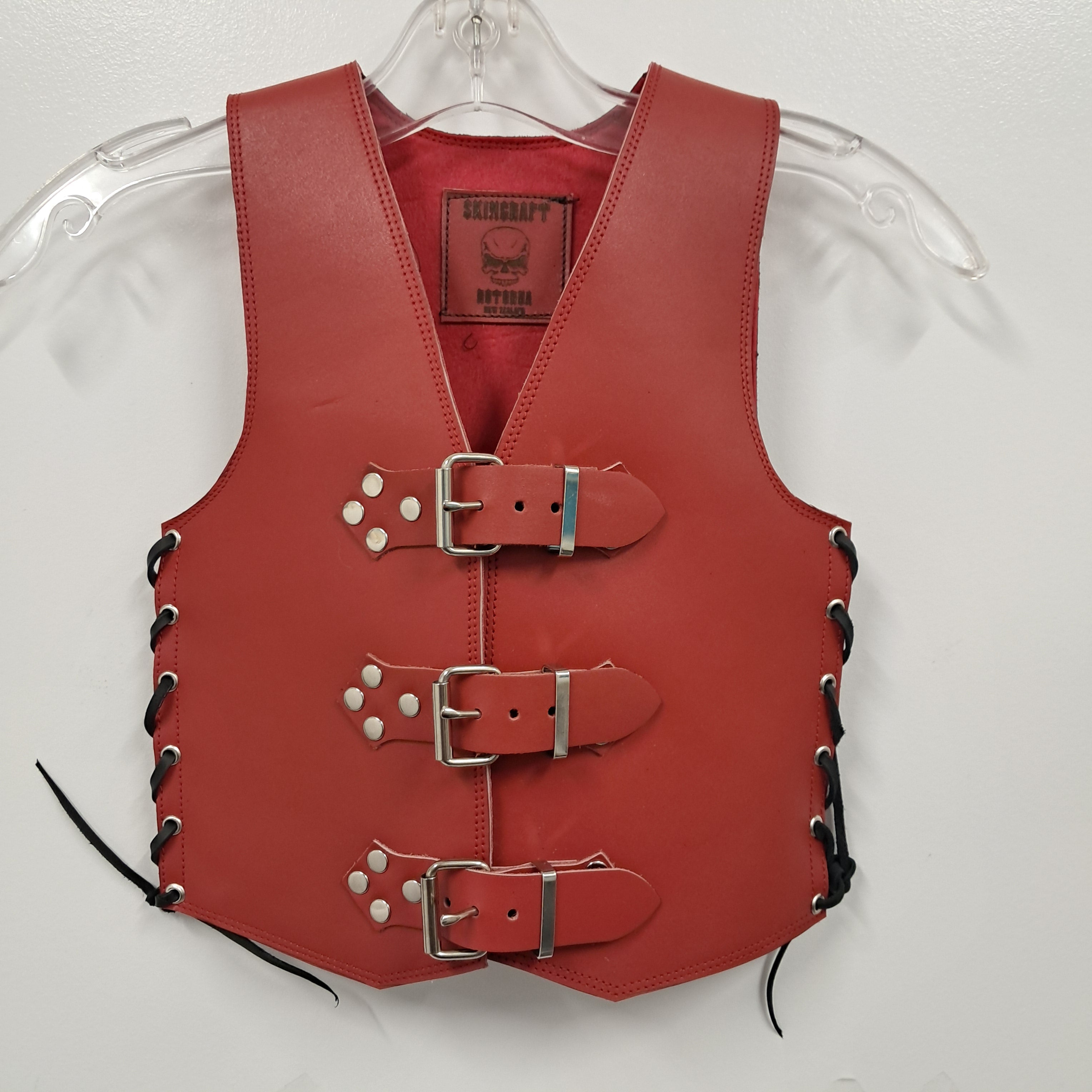 Kiddies leather vest
