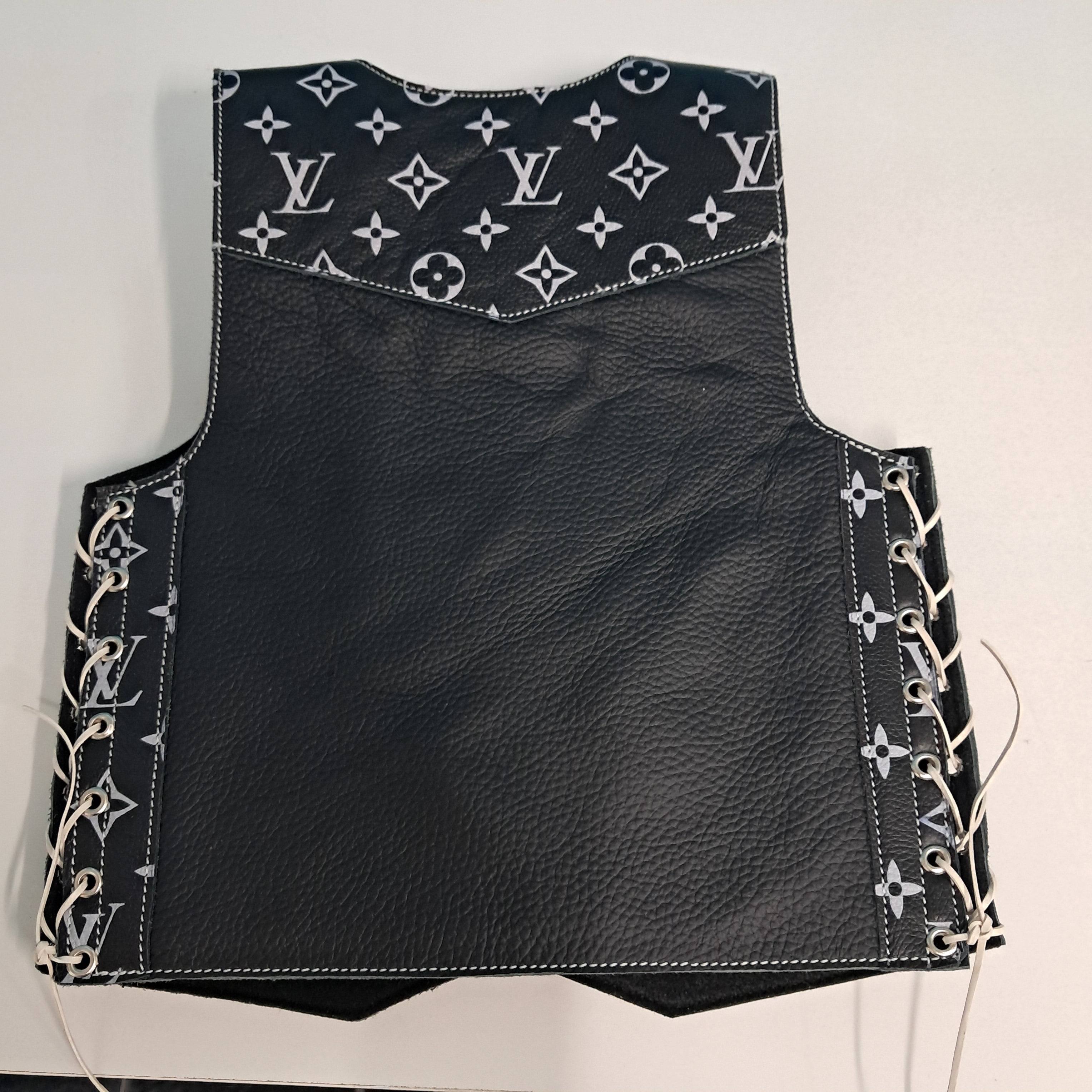 Kids LV leather vest (Made to Order)