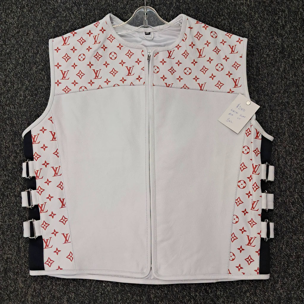 *NEW* Vest - Red on White LV