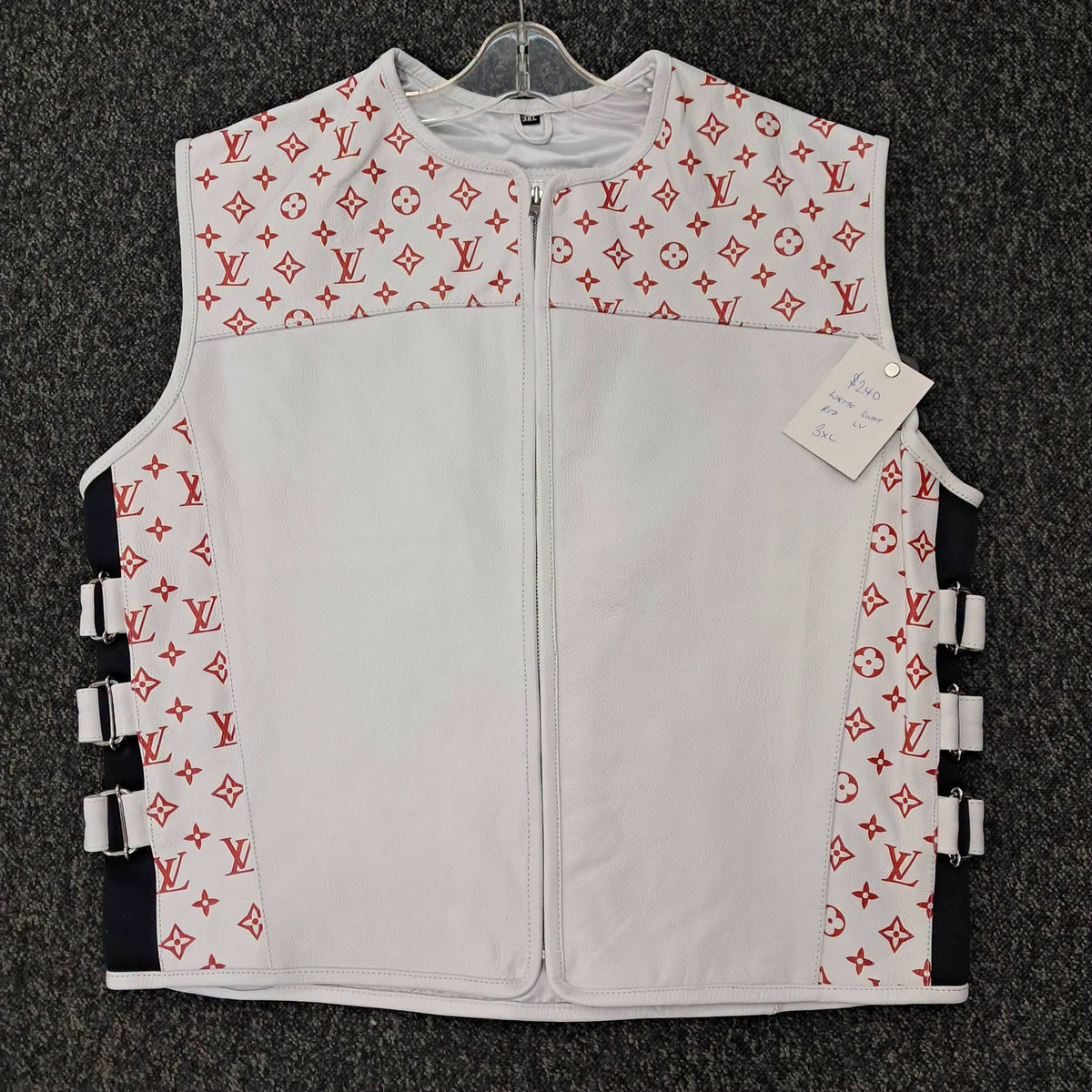 *NEW* Vest - Red on White LV