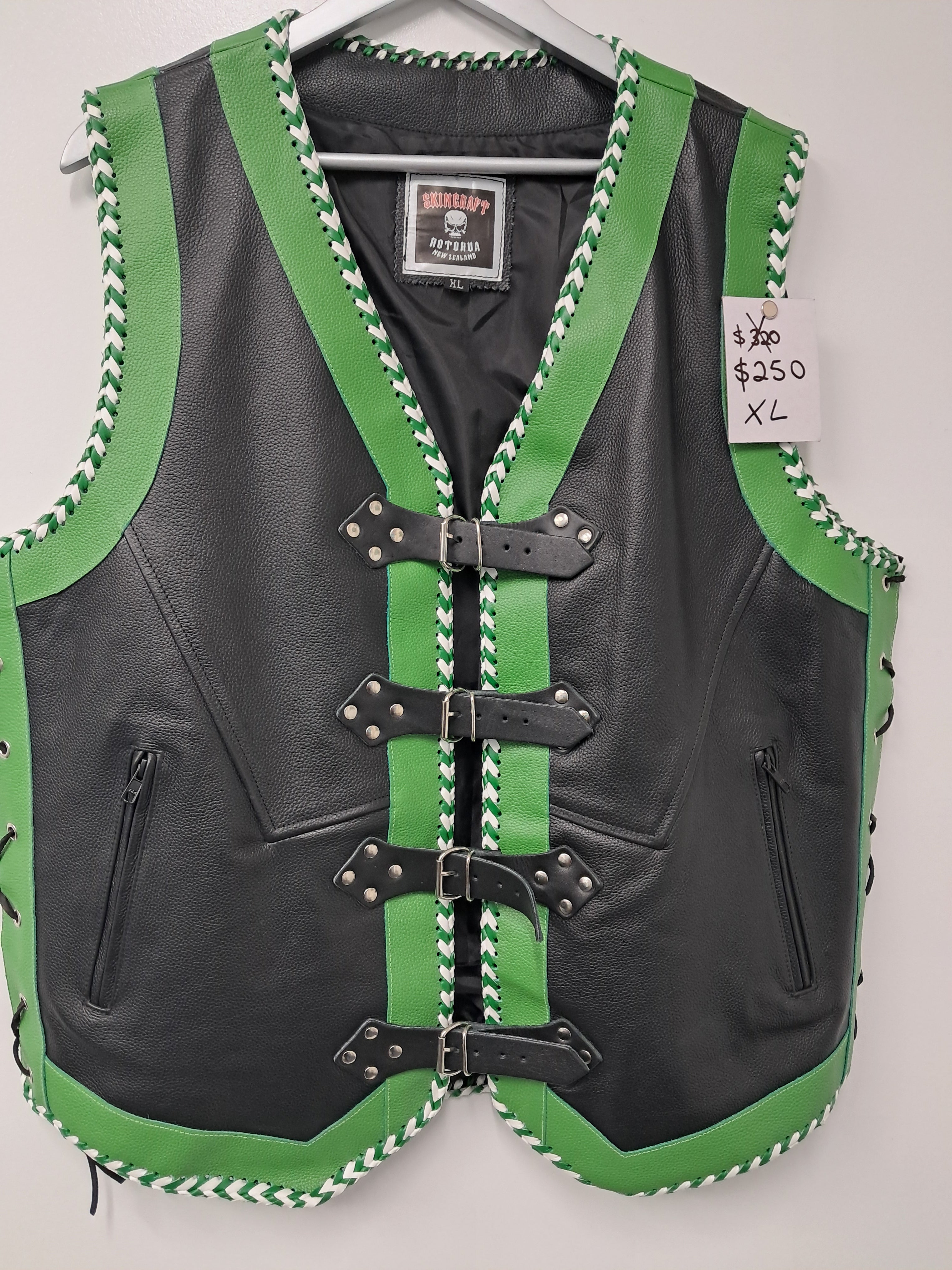 $99 Vest - Black and Green