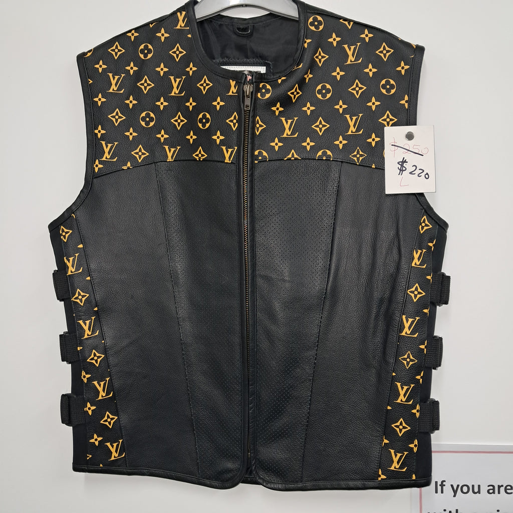 Vest - Gold LV print