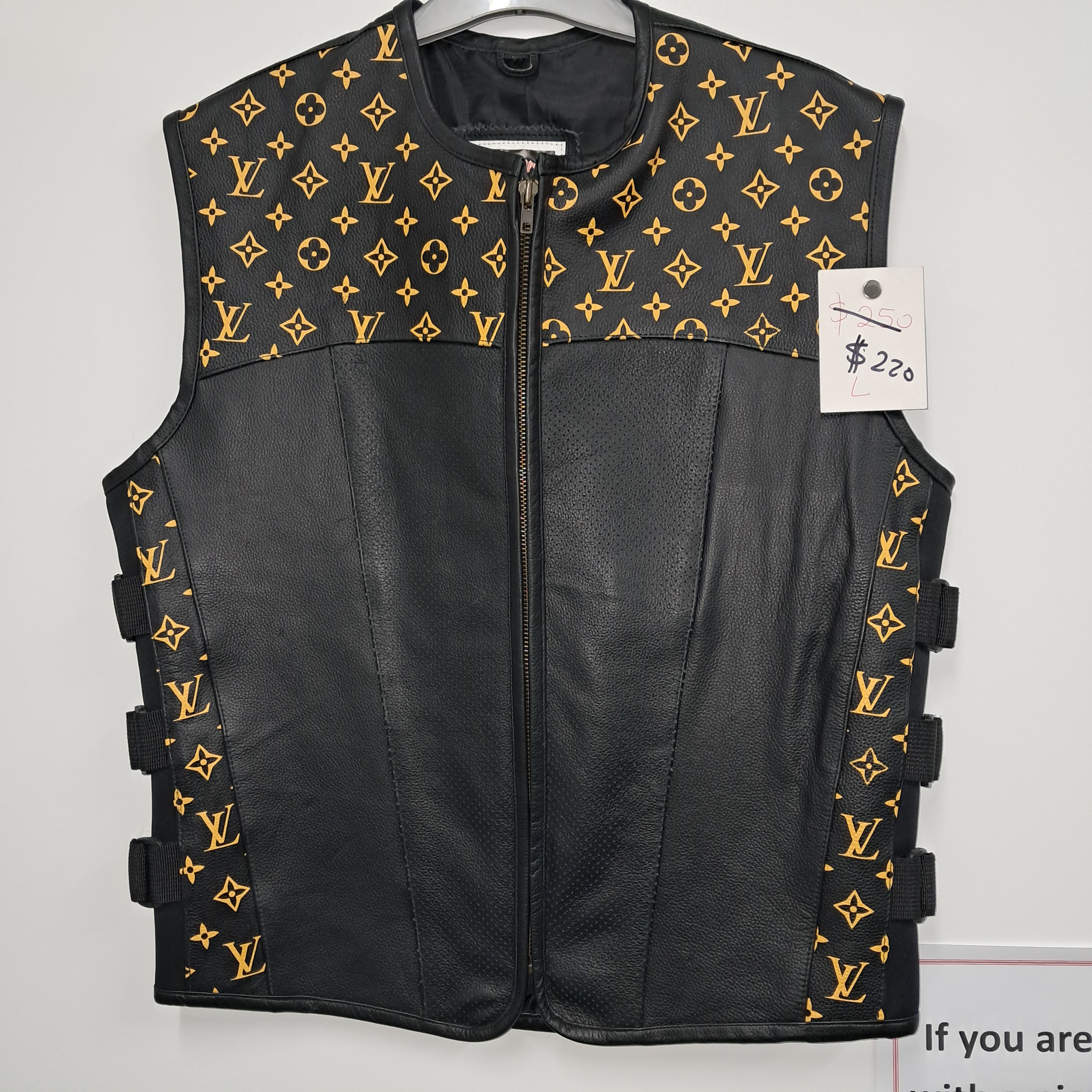 Vest - Gold LV print