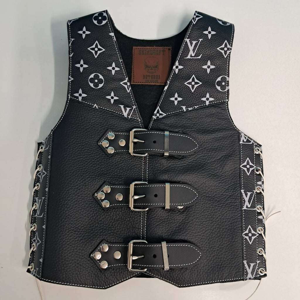 Kids LV leather vest (Made to Order)