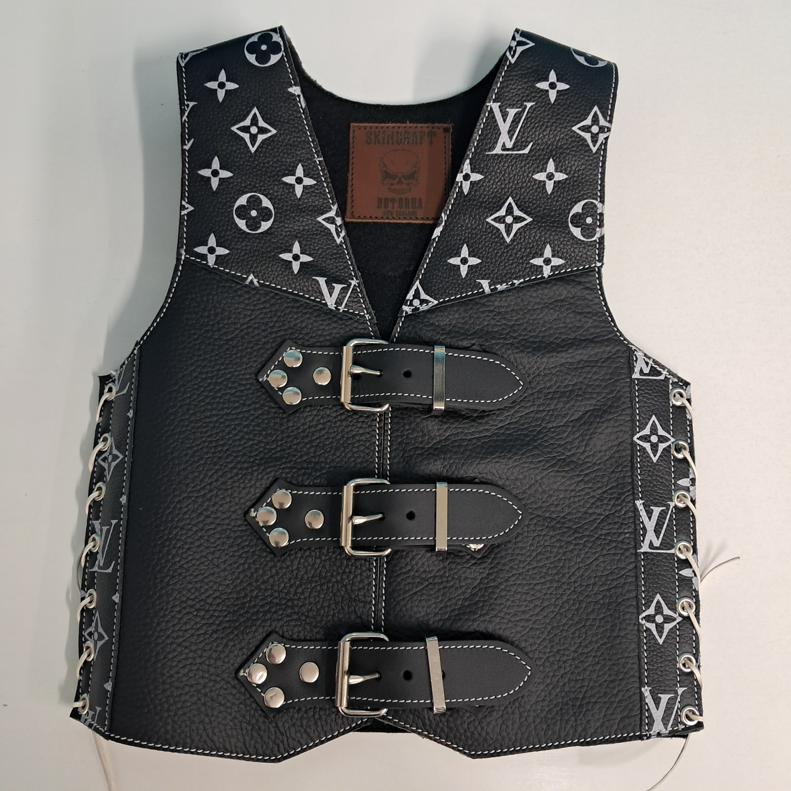 Kids LV leather vest (Made to Order)