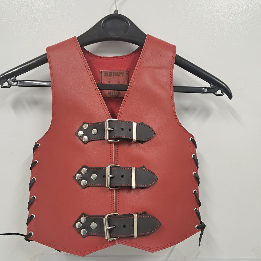 Kiddies leather vest