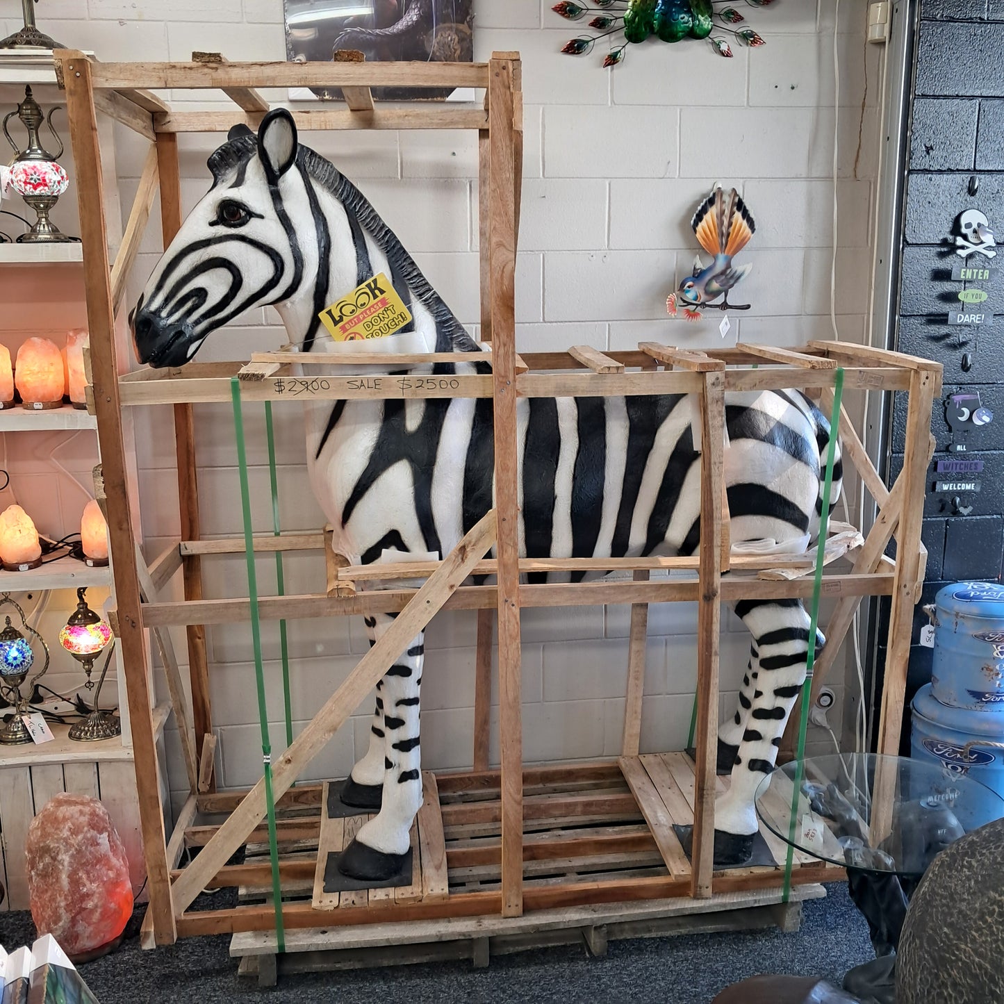 Zebra garden ornament