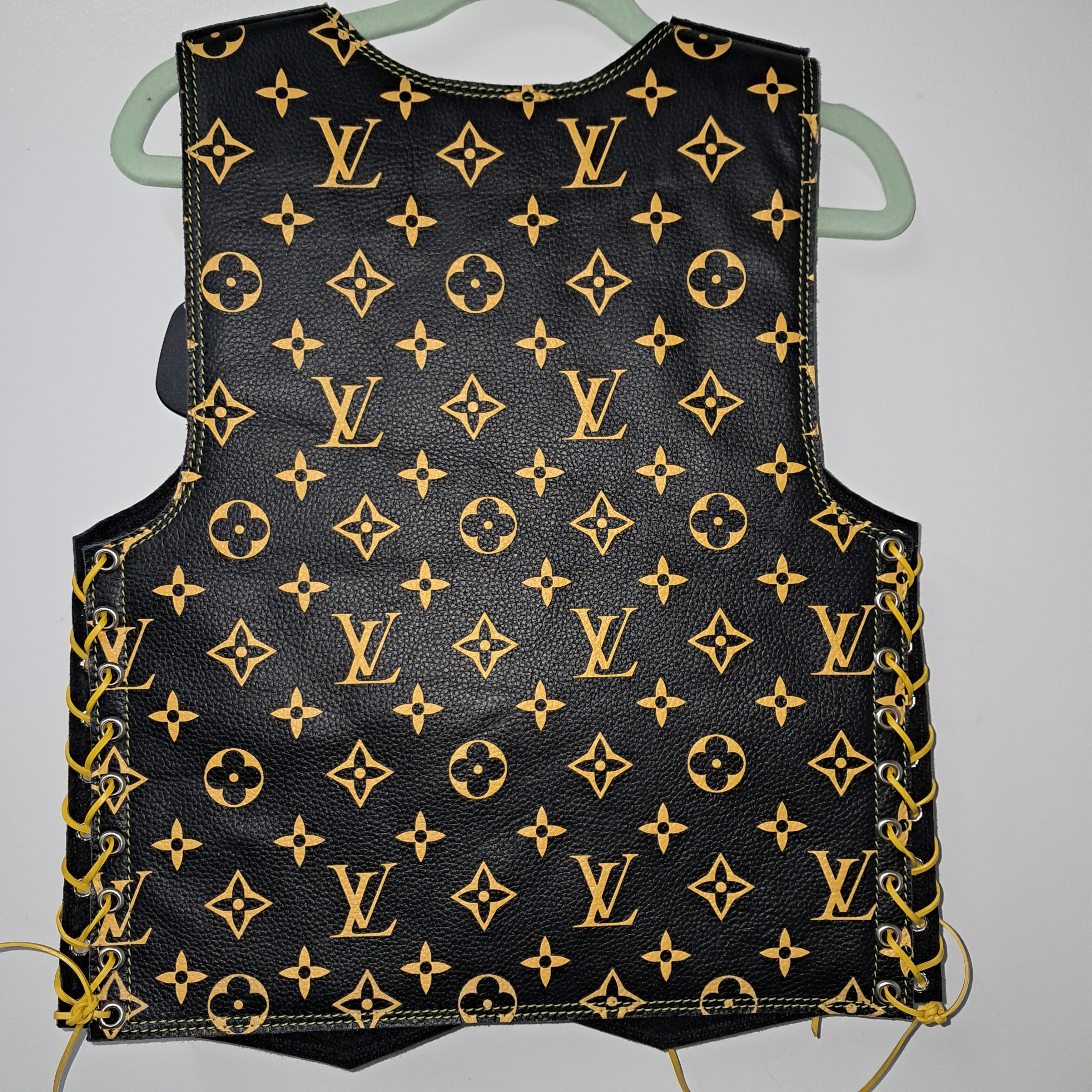 Kids Vest - Gold LV print (Made to order)